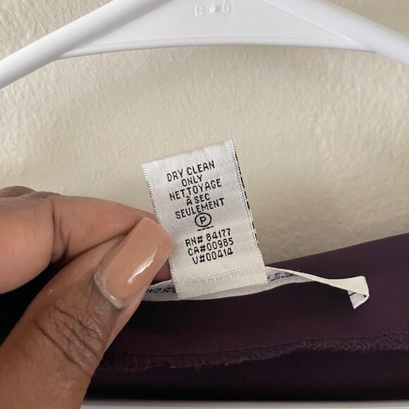 Diane von Furstenberg Oletta Faux Wrap Dress Womens 10 Purple Classic DVF Style - Picture 5 of 9